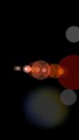 An Abstract Light Bokeh on a Dark Background Capturing Artistic and Aesthetic Elements video
