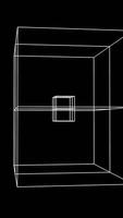 This artwork features a Geometric 3D Wireframe Representation of a Cube in space video