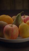 A Varied and Colorful Assortment of Fresh, Juicy Fruits Displayed Delightfully on a Plate video
