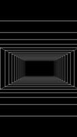 An Abstract Linear Tunnel Design Depicted Mightily Against a Striking Black Background video