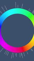 A Color Wheel and Sound Wave Representation merging visual aesthetics with dynamic sound video