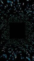 An Abstract Tunnel Filled with Glowing Particles and Captivating Light Effects that Mesmerize video
