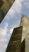 Exploring the Beauty of Modern Architecture Reflected Under a Brilliantly Bright Sky video