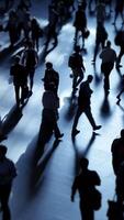 The dynamics of crowd movement within an urban setting reflect a vibrant and energetic environment video
