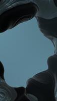 Abstract Dark Flowing Shapes with a Light Core Texture That Evokes Emotion and Thought video