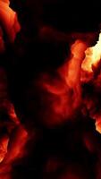 This Fiery Abstract Background showcases chaotic Dark Smoke and Flames, creating intense drama video