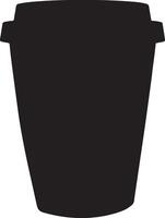 A black and white illustration of a bucket vector