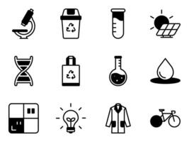eco friendly lab web icon symbol vector