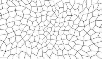 black Voronoi texture background vector