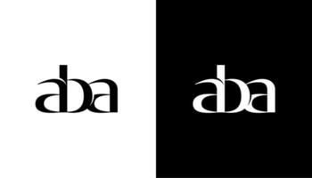letter ABA logo icon initial design template vector