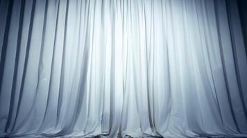 Gentle white curtains hang gracefully in a serene, softly illuminated space, casting a tranquil ambiance ideal for relaxation and reflection in the evening hours. video