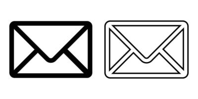 Mail Icon Illustration Email and Envelope Icons vector