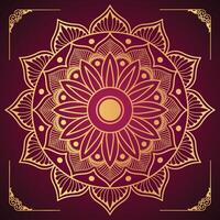 Luxurious Mandala Pattern Background Luxury Mandala Invitation Greeting Card Design Circular Pattern Design vector