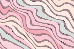 Abstract art wavy lines background vector