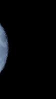 A CloseUp View of a Celestial Body Set Against a Pitch Black Background in Space video