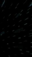An Abstract Digital Matrix Featuring Glowing Text Elements and Visual Components video