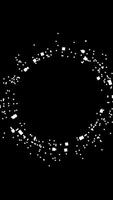 A Dynamic and Abstract Circular Light Pattern Set Against a Deep Black Background video
