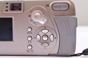 Mirrorless Camera Back control buttons, close up photo