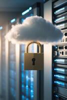 Cloud security and data protection photo