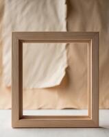 wood frame with a line of the border on old rustic vintage paper. photo
