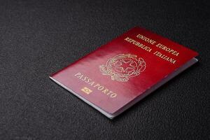 International passport of a citizen of Italy photo