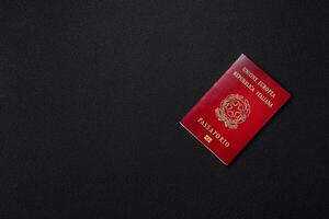 International passport of a citizen of Italy photo