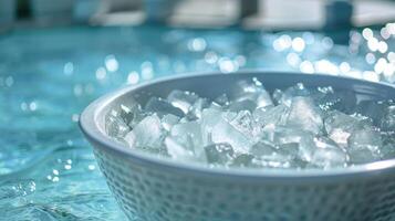 Ice baths are a popular way to boost the immune system and improve overall health and wellbeing photo