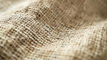 The rough rugged texture of handwoven hemp fibers gives the fabric a raw and natural feel perfect for rustic home decor photo