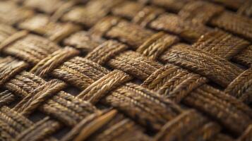 The supple feel of bamboo fibers woven into an intricate basketweave pattern creates a gently textured fabric that is both soft and durable photo