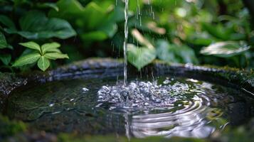 The sound of gentle dripping water adds to the peaceful ambiance a reminder of the transformative power of nature photo