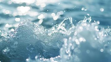 A sense of tranquility and stillness radiates from the person as if they are in perfect harmony with both their mind and the icy waters photo