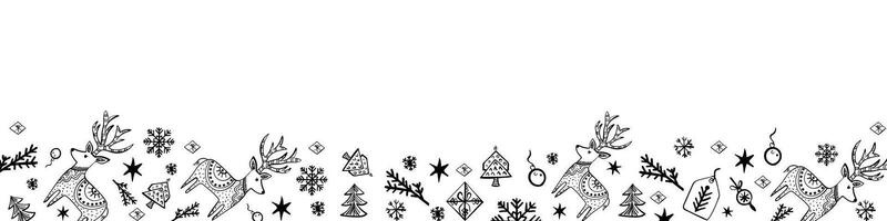hand drawn doodle pattern for christmas design. illustration vector