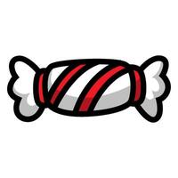Candy wrapper on white background vector