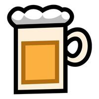 Christmas beer on white background vector