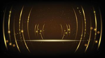 Black and Gold background abstract geometric shapes luxury design vector