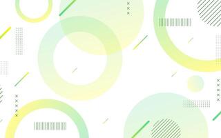 geometric background,green and yellow gradations,shape circle,line,modern background,memphis,eps 10 vector
