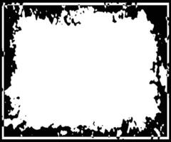 A square vintage photo frame, grunge frame on black background illustration, a black and white photo frame with a grunge effect, black and white frames with a grunge texture, vector