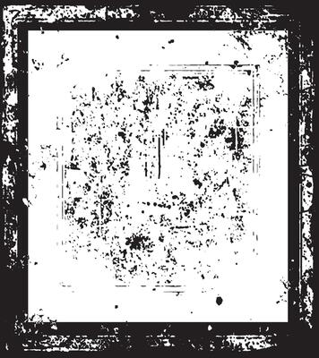 A square vintage photo frame, grunge frame on black background illustration, a black and white photo frame with a grunge effect, black and white frames with a grunge texture,
