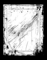 grunge frame border for your design, A square grunge frame, Vintage grunge border black and white square frame with a white background, A square vintage photo frame, grunge frame vector