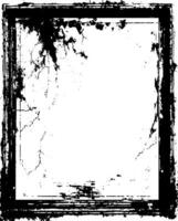 grunge frame border for your design, A square grunge frame, Vintage grunge border black and white square frame with a white background, A square vintage photo frame, grunge frame vector