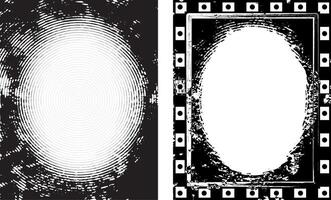grunge frame with black and white stripes, grunge frame background, black and white frame, vector