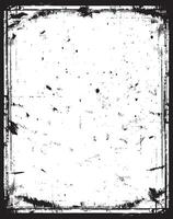 a black and white square frame with a checkered pattern, grunge frame border for your design, A square grunge frame, Vintage grunge border black and white square frame with a white background, vector