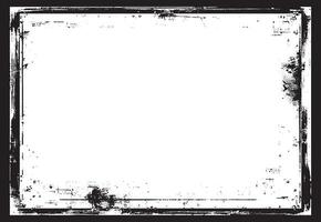 a black and white halftone pattern with a frame, A square vintage photo frame, grunge frame vector