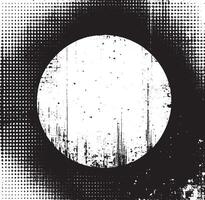 a black and white halftone circle with a white dot vintage frame , grunge frame border for your design, A squ Vintage grunge border black and white square frame with a white background, vector