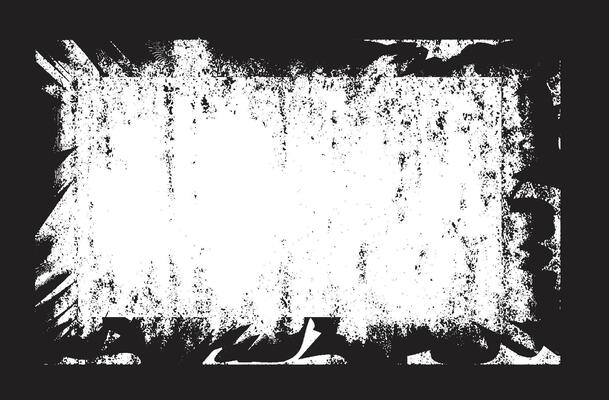 a black and white halftone pattern with a frame, A square vintage photo frame, grunge frame