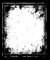 grunge frame on black background , vintage frame design vector