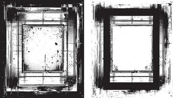 vintage black color grunge frame set, black and white grunge frame, grunge frame with black and white background, set of grunge banners, grunge frame set, vintage set of grunge frames, vector
