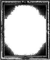 black and white frame with space, a black and white square frame with a border, vector