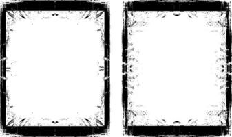 old frame with a frame, antique photo frame, black and white grunge frames with a border, two black and white frames set with a grunge texture, square vintage photo frame vector