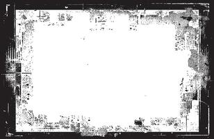 an old black and white photo of a square frame, grunge frame border for your design, A square grunge frame, Vintage grunge border black and white square frame with a white background vector